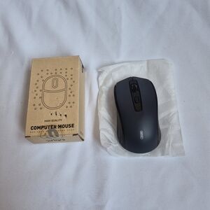 Black Wireless Computer Mouse